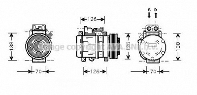 AVA QUALITY COOLING msk084 -  Компрессор, кондиционер